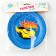 Disposable paper plate "Happy birthday" racer, 18 cm