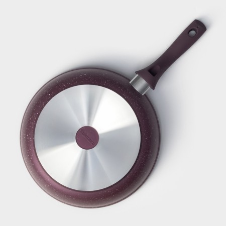 Trendy Style pan, d = 26 cm, plastic handle, anti -stick coating, purple color-3