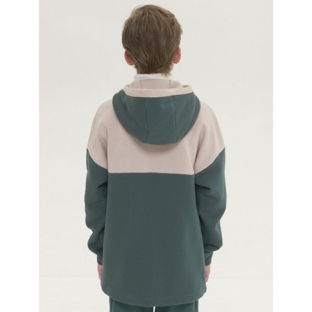Sweatshirt for boys, height 122 cm, green color-4