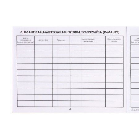 Certificate of preventive vaccinations A6, 12 sheets, form 156/U-93-6