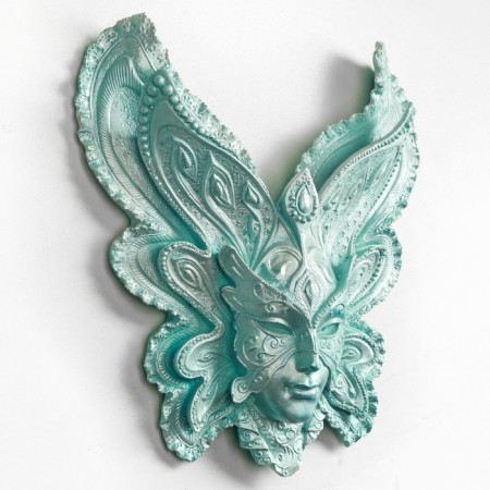 Panel "Mask 3" Mint, 30cm-2