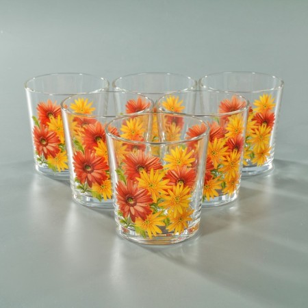 A set of glasses for a cocktail “Bouquets”, 210 ml, 6 pcs, Mix drawing-6