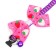 Collar "strawberries", 30 x 1 cm, nylon, pink