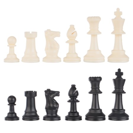 Chess figures, plastic, King H-7.5 cm, Pig H-3.5 cm-3