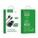 Network charger Hoco C12, 2 USB - 2.4 A, Lightning 1 m, black cable