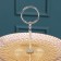 2-tier dish "Baroque", d = 21/28 cm, gold color with pink