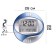 Electronic wall clock, desktop, with an alarm clock, 26 x 26 cm, 2 aa, blue