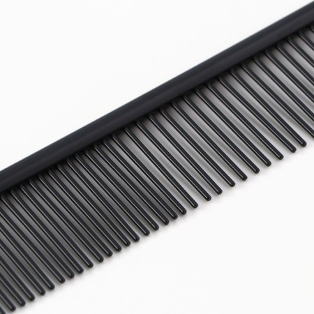 A comb for wool with galvanic coating, 18 x 3 cm, black-2
