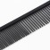 A comb for wool with galvanic coating, 18 x 3 cm, black