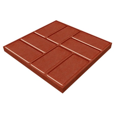 Плитка ППК тротуарная, 25 × 25 × 2 см, терракот, «Универсальная»-2