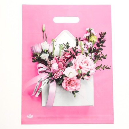Package "Tender Epistle", polyethylene with a cut pen, 40x31 cm, 60 μm