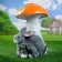 Garden figure "Mushroom Sunsin with hares of beds" 45x34cm