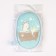Baby washcloth, terry for bathing Basic crumb I, the color is turquoise