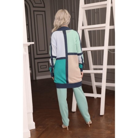 Cardigan female, size 50, mint color-8