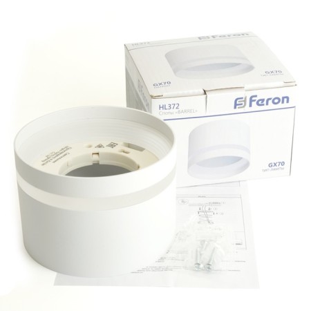 Ceiling light Feron HL372, IP20, GX70, 25 W, 115x115x80 mm, white color-7