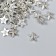 Decor for creativity plastic "Stars" silver set 100 pcs 1x1 cm