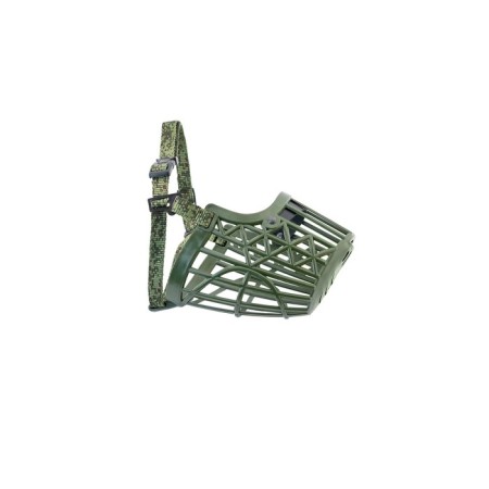 Plastic muzzle No. 5, 26 cm (rottweiler), khaki/camouflage
