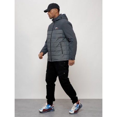 Male spring jacket, size 56, dark gray color-1