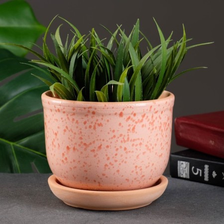 Flower pot "Lomonosovsky" pink 0.7 l-1