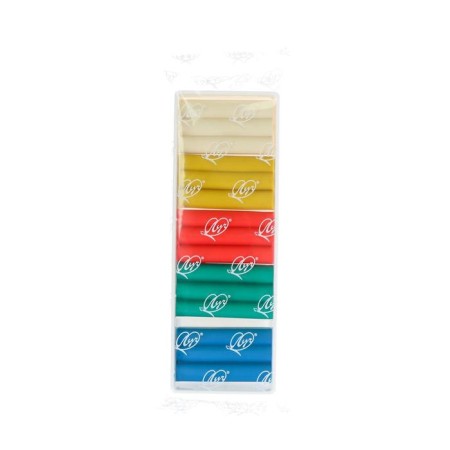 Plasticine on a vegetable basis, 5 colors 80 g "Kroch"-4
