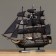 Ship "Golden Lan", black sails, 50x9x45 cm