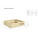 Storage box, 900 × 680 mm, array, without coating, pine color