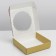 Box for Makarun with low sides, confectionery packaging, “Flower”, 11x 11x 3 cm
