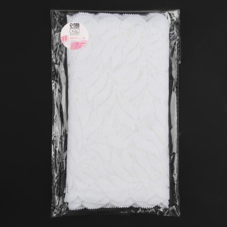 Lace elastic fabric, 180 mm × 2.7 ± 0.5 m, white color-2