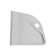 Rubber Tundra Spatula "Parus", white, 80 mm