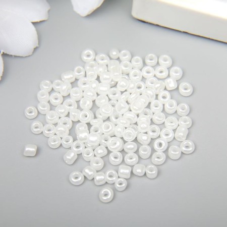 Beads "Zlatka" 08/0 10 g 0141 white-1