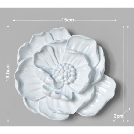 Wall deaf "Mack", 13.5 x 15 cm, white-5