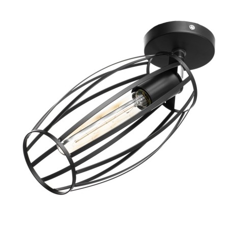 Spot "Oval" E27 40W black 14x23 cm