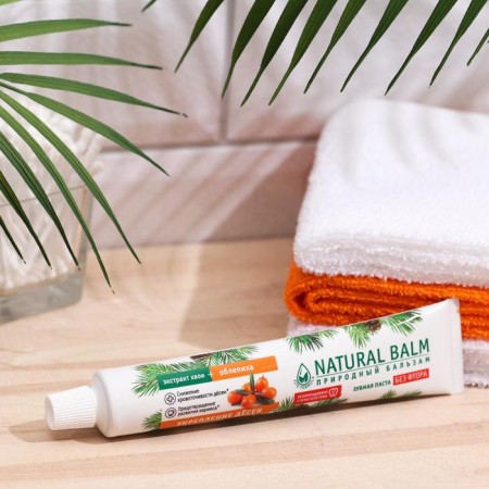 Toothpaste "natural balm" sea buckthorn, strengthening gums, 85 g-1