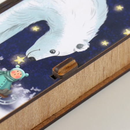 Casket "White Bear" 17x8.5 cm-1