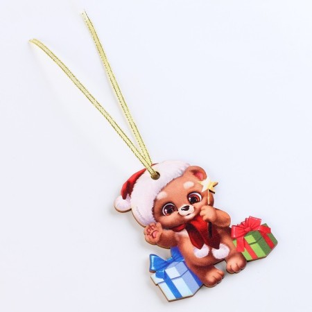 New Year's Christmas tree suspension "New Year! Mishutka "-1