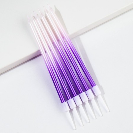 Candles for the cake "On your special day", purple, 6 pcs.-1