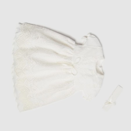 Set: Short sleeve dress and crumb blindfold, 9-12 months, (74-80 cm), 100 % cotton-2
