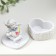 Souvenir Polystone Casket "Snowthrough Angel with an overflowing heart" 8x6.5x5.4 cm