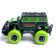 Radio -controlled jeep "graffiti", works on batteries, green color