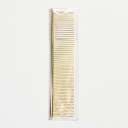 A comb for wool with galvanic coating, 18.8 x 4.2 cm, golden-3