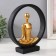 Souvenir Polystone "Zen" black with gold 19.2x5.9x21.5 cm