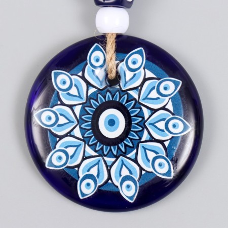 Suspension from the evil eye "Flower - Eyes" 8x1.5x13 cm-1