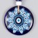 Suspension from the evil eye "Flower - Eyes" 8x1.5x13 cm