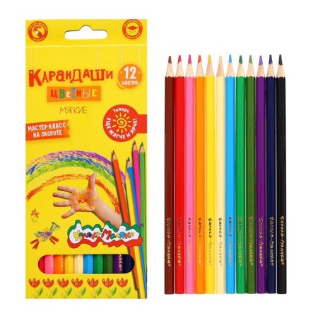 Pencils of 12 flowers "Kalyak-Malyak", hexagonal