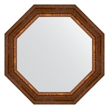 Mirror in the baguette frame, Roman bronze 88 mm, 71x71 cm