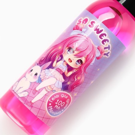 Shower gel SO SWEETY, 100 ml, raspberry aroma, Beauty Fox-3