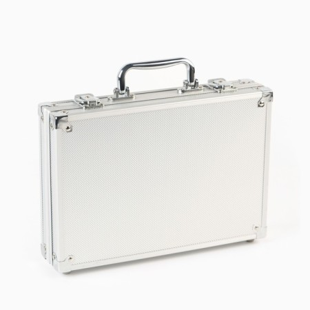 Poker in a metal case (2 decks, chips 200 pcs C/denomination, 5 cubes), 20.5 x 29 cm-3