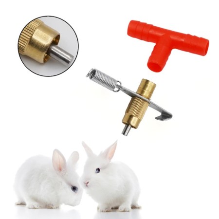 Drinking drinker for rabbits, for a cage, metal, mix, Greengo