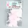 Decor for creativity "Butterfly", three -layer, set of 12 pcs., Size 1 pc. - 5 × 4.5 cm, pink color
