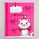 Notebook in a cage 12 sheets, 5 types of mix, cover coated cardboard, cats aristocrats